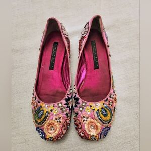 Laundry by Shelli Segal Pink Beaded Shoes -‎ Size 7.5